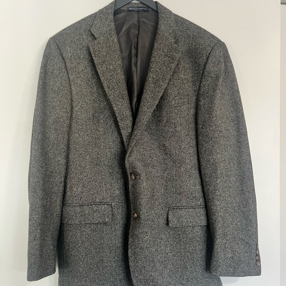 Grey Tweed-like jacket
